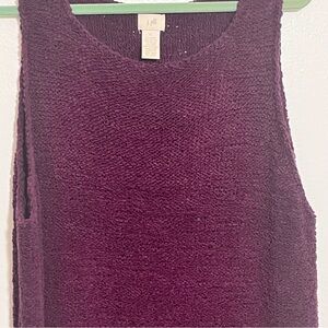 GUC J. Jill burgundy sweater tank Size XL MAKE AN OFFER